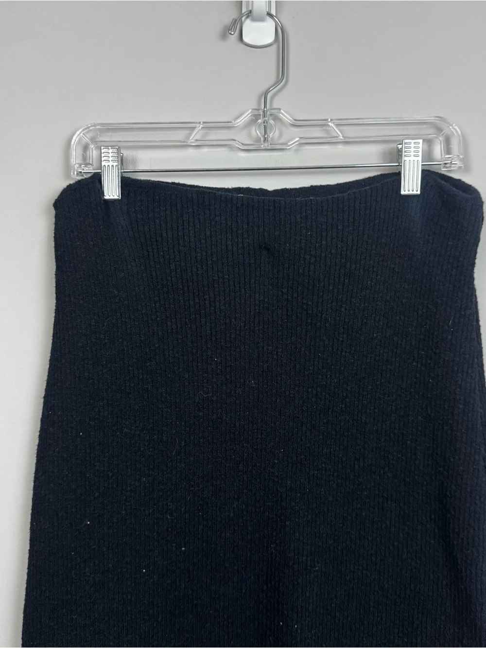 FREE PEOPLE | FP BEACH Black Ribbed Knit Maxi Skirt Women's Size Medium